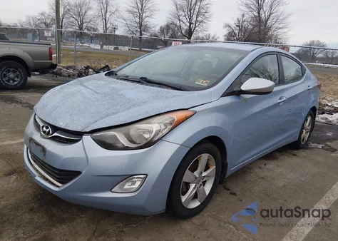 2013 Hyundai Elantra Gls/Limited из США, поврежденный, VIN KMHDH4AE4DU495390